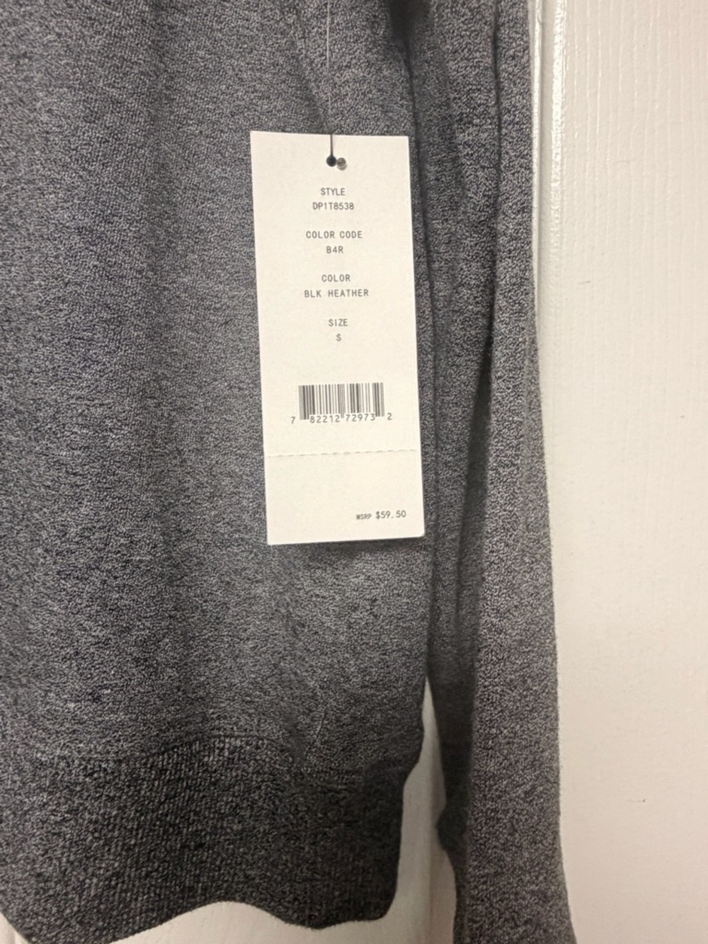 DKNY Gray Crewneck Sweatshirt with White Logo - Picture 2 of 3